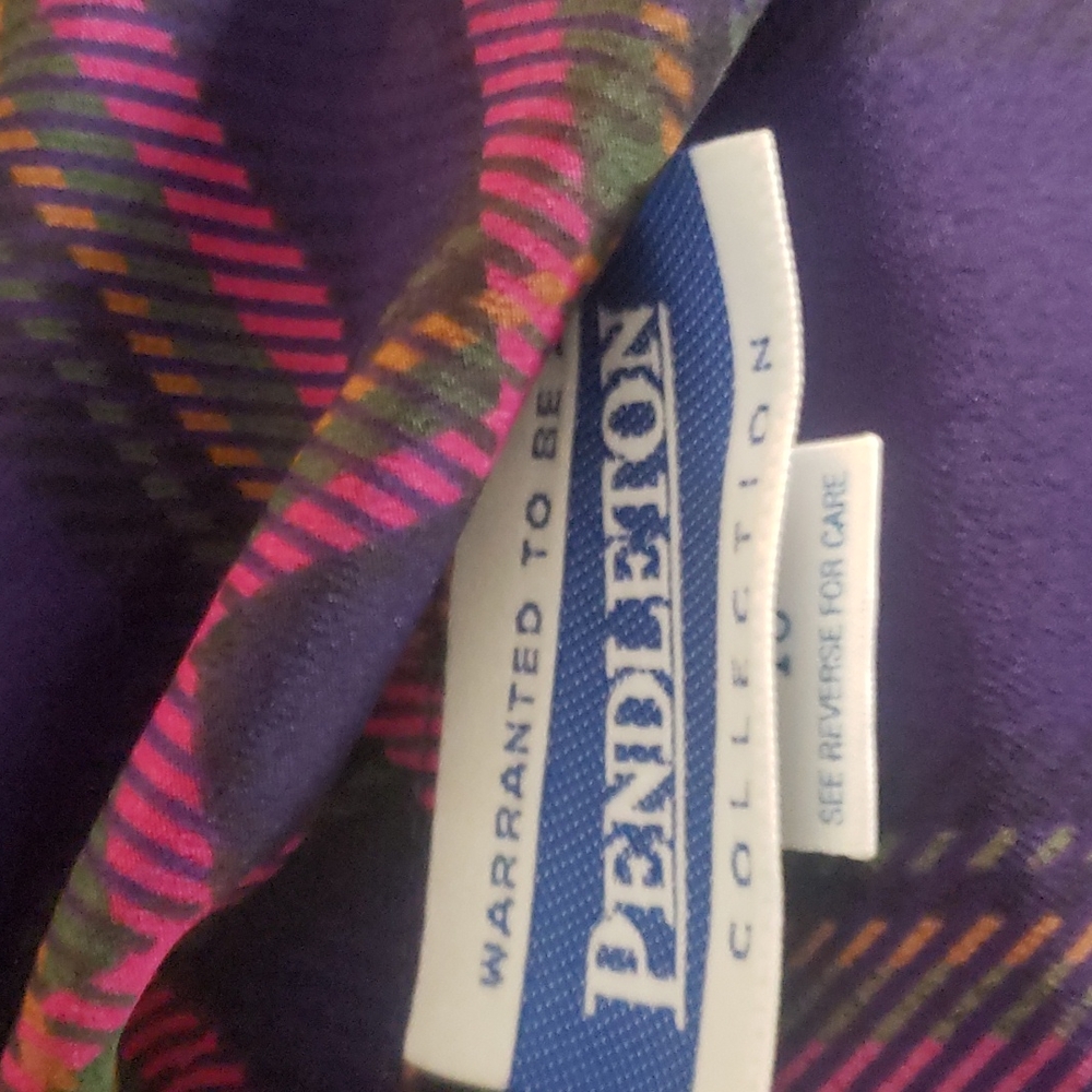 Pendleton Vintage Purple Button Down Blouse Size … - image 7